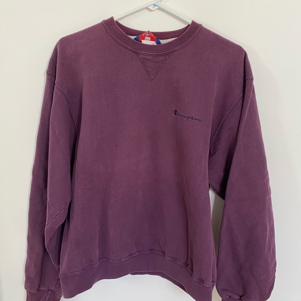 Champion Vintage 90s Purple Sweatshirt